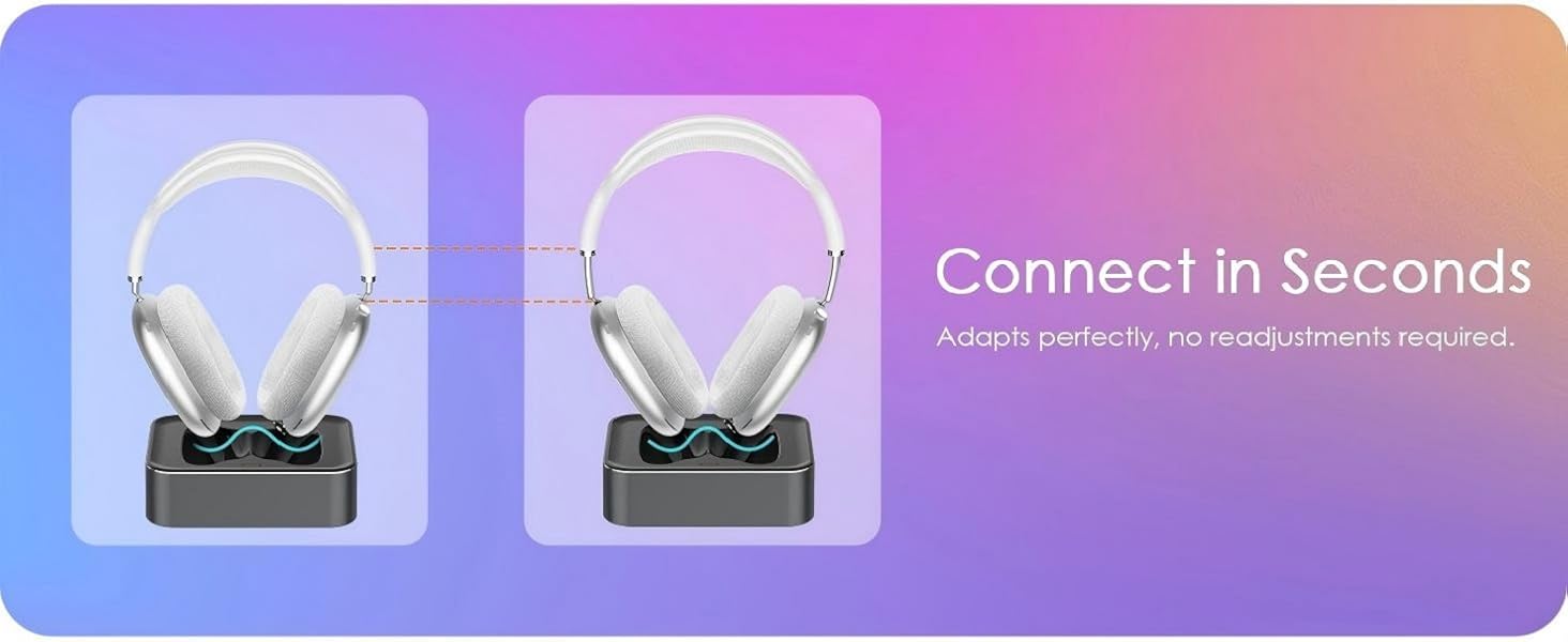 apple airpod max wireless charging station charger base dock stand headphone mount airpodsmax