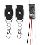 dstfuy Mini Wireless Switch,Dry Contact Remote Switch,with 2A Relay Mini Remote Switch,Potential ...