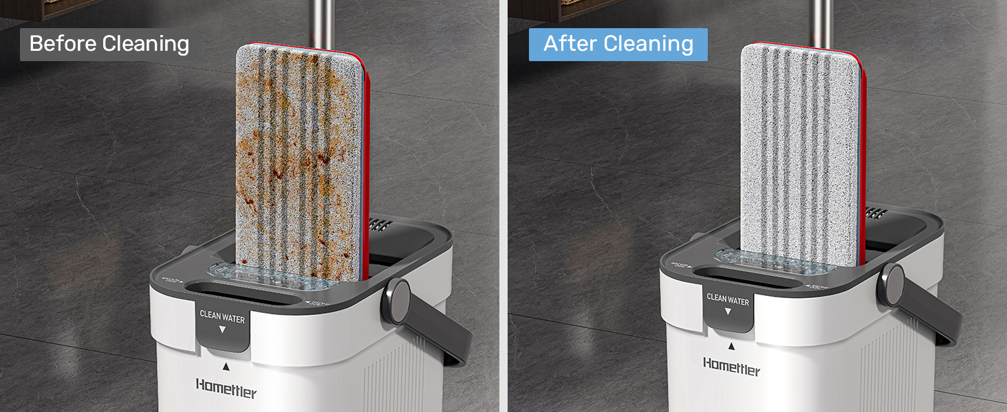 flat mop and bucket system