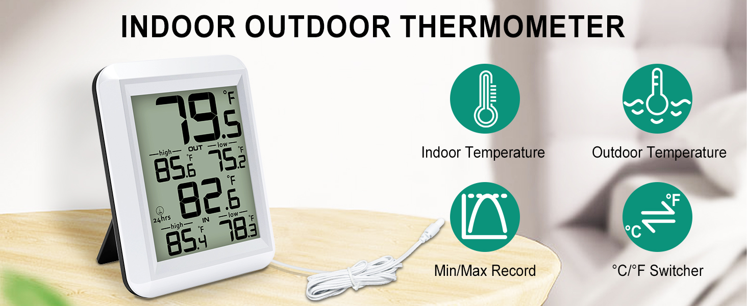 indoor thermometer room thermometer indoor outdoor thermometer digital thermometer