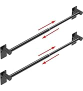 MIROAMZ Towel Bar, 14inch to 25inch Adjustable Towel Holder Rod, Self Adhesive Wall Mounted Hand ...