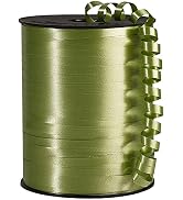 PartyWoo Green Ribbon, 500 Yard Curling Ribbon for Crafts, Balloon Ribbon, Solid Color Ribbon for...
