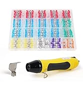 Amliber 400PCS Solder Seal Wire Connectors with Heat Gun, Solder Stick Wire Connectors Solderstic...