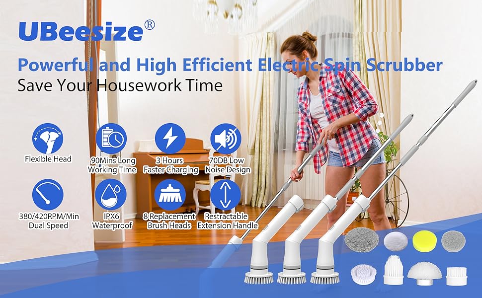 electric spin scrubber