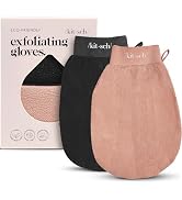 Kitsch Exfoliating Gloves 2pc – Korean Exfoliating Mitt &amp; Deep Exfoliating Body Scrubber for Show...