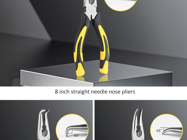 3pcs 8inch Reach Needle Nose Pliers Set
