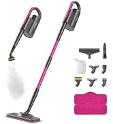 Schenley 7-in-1 Steam Mop Dual-Rod Design with Detachable Handheld Steamer for Walls, Grouts, Har...