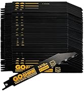 GOSHINE Reciprocating Saw Blades, 6 Inch 14/18 TPI, M42 Cobalt Bi-Metal, for Medium Metals 1/16-5...