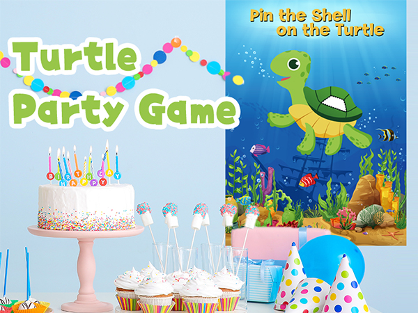 Pin The Shell on The Turtle