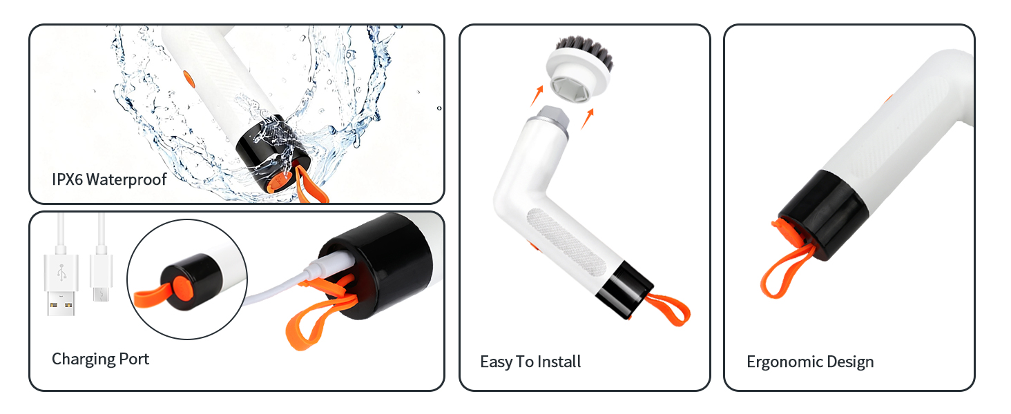 Cordless Electric Cleaning Brush Compact &amp;amp; Portable