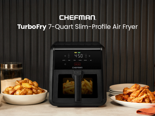 TurboFry 7 Quart Slim-Profile Air Fryer