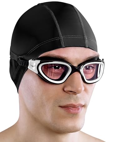 AqtivAqua Swimming Goggles, DX Wide View Swim Goggles for Adult Men Women, Anti Fog No Leaking