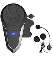 THOKWOK Motorcycle Bluetooth Headset,New Version BT-S3 1000m Helmet Bluetooth Intercom, Motorcycl...