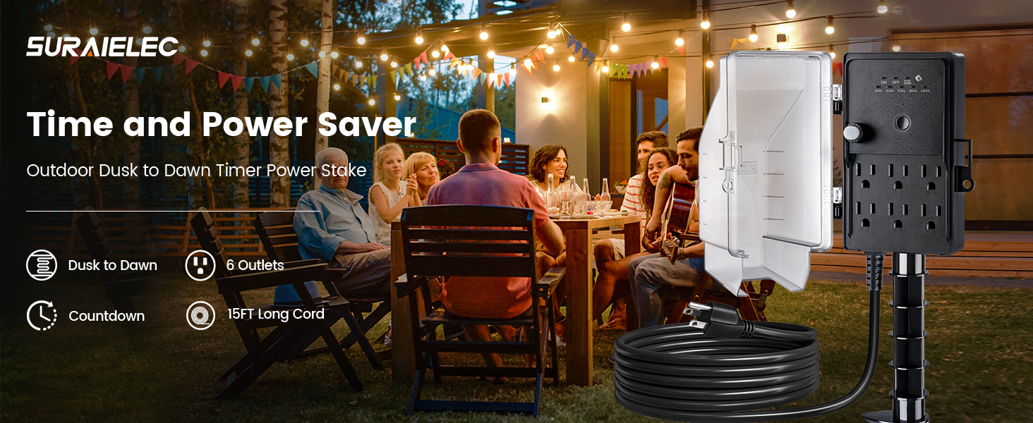 outdoor timers for electrical outlets waterproof