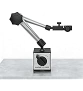 HDLNKAK Magnetic Base Stand 176 lbs / 80 kg Max Pull for Dial Indicator (Silver)