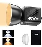 ULANZI 40W Pro Portable LED Video Light with 3400mAh Build-in Battery, Metal Mini Dual Color Temp...