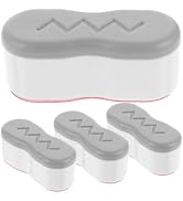 4Pcs White Toilet Seat Bumpers &amp; Adhesive for Seat Lid &amp; Lifter Spacers (4.5 x 1.7 x 2 cm)