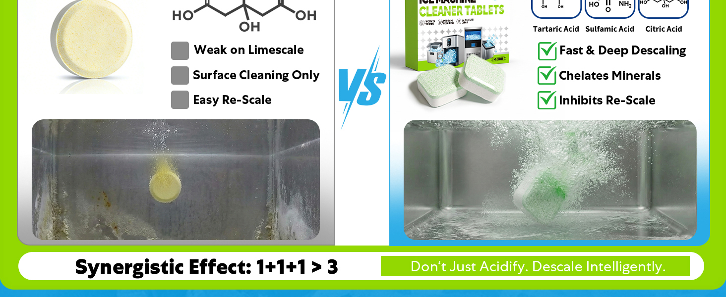 ice machine cleaner and descaler, icemaker cleaner tablets