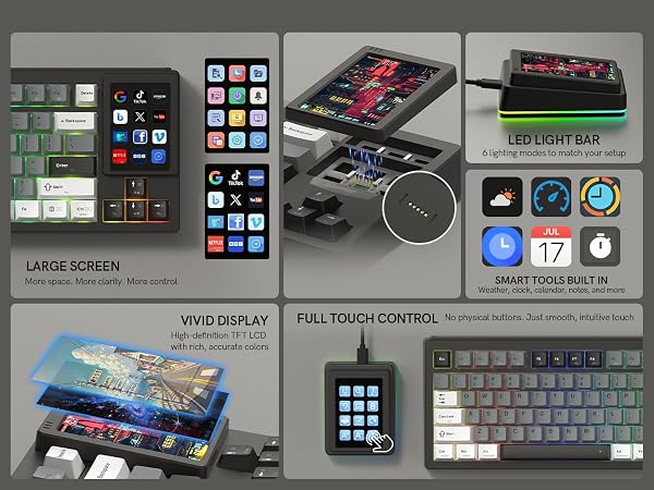 75% Keyboard Custom Keyboard Hot-Swappable Keyboard Mechanical Gaming Keyboard