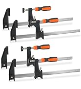 ACOSEA Woodworking Clamps,4-Pack 12 Inch Bar Clamps Heavy Duty Adjustable and Release Quickly,Woo...