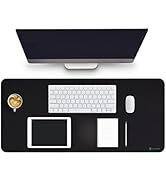 Black Shark Gaming Mouse Pad Desk Mat (35.4" × 15.8" × 0.15") Thick Extended Mousepad Non-Slip Sp...