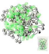 weyleity Fishing Bells 30Pack | Fish Bite Bait Alarm Bell for Rods, Fishing Rod Alarm Bell Twin B...