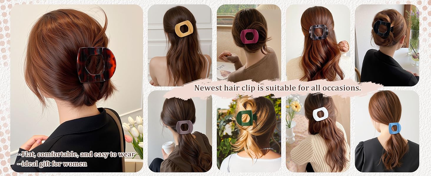 Flat hair clip