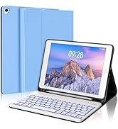 BORIYUAN iPad 9th 2021/8th/7th Generation Keyboard Case, Detachable Keyboard with 7 Colors Backli...