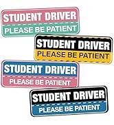 New Driver Magnet for Car Reflective Please Be Patient New Driver Signs for Car Student Driver Ma...