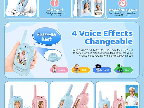 Video Walkie Talkies for Kids
