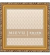 MIEVU 6×6 Picture Frame Gold - Picture Frames for Wall Hanging And Tabletop Display, Ornate Photo...