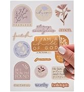 DiverseBee Inspirational Christian Stickers, 88pcs Motivational Jesus Bible Stickers for Water Bo...