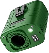 KIBEE Portable Waist Fan with LED Light, 5 Speeds 12500RPM Strong Airflow, Personal Clip Belt Fan...