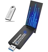 Hakimonoe AC1300 USB WiFi Adapter for PC, Super-Fast USB 3.0 Wireless Network Card Dongle High Ga...