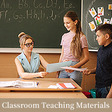 Laminator used in classrooms for teaching materials, flash cards, student projects