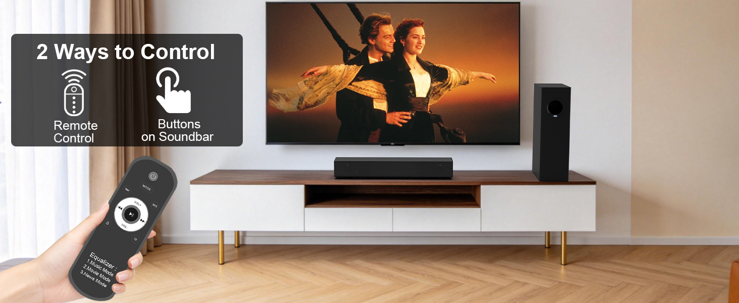 2.1 soundbar with subwoofer