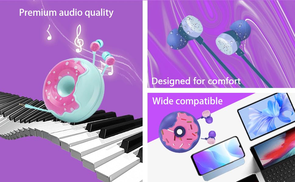 earbuds for school with Donut