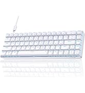 TMKB T68SE Gaming Keyboard, 60% Mechanical Keyboard, LED Backlit Ultra-Compact 68 Keys Wired Mini...