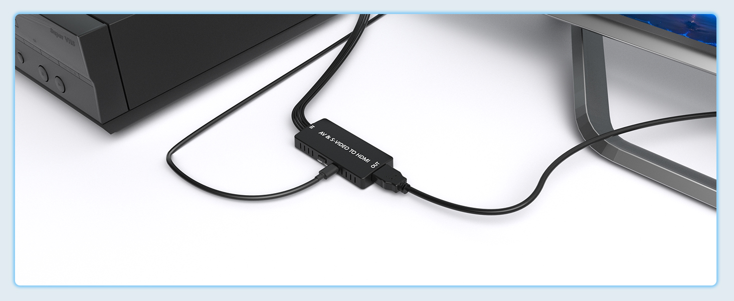  S Video+ AV to HDMI Converter