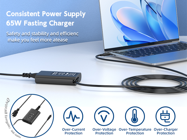 65W laptop charger for Dell Inspiron