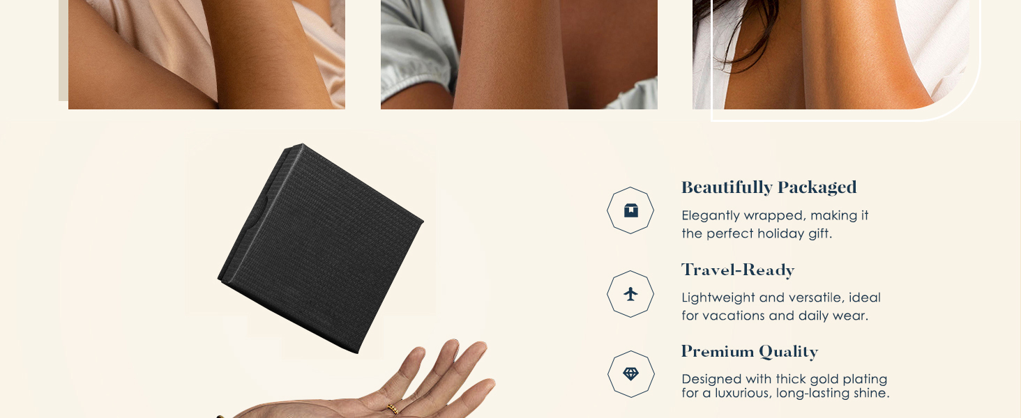 gold bead bracelets for women