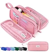 TOPBIDAI Large Pencil Case Pouch for Girls Boy Women Men Adults, Big Capacity Canvas Pencil Bag, ...
