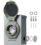 DEWENWILS 50 Amp Generator Inlet Box, Pre-drilled NEMA SS2-50P Power Inlet Box, 4-Prong Generator...