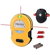 PREXISO Multi Surface Laser Level LED Light Vial, 30Ft Horizontal &amp; Vertical Line Laser with Wall...
