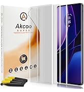 Akcoo for Motorola Edge 2023 Screen Protector [3 Pack], Tempered Glass, Edge to Edge Protection,A...