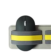 AMOZIFY 3-Slot Band Stick-On Laptop Organizer – Adhesive Elastic Storage, Mouse Holder for Laptop...