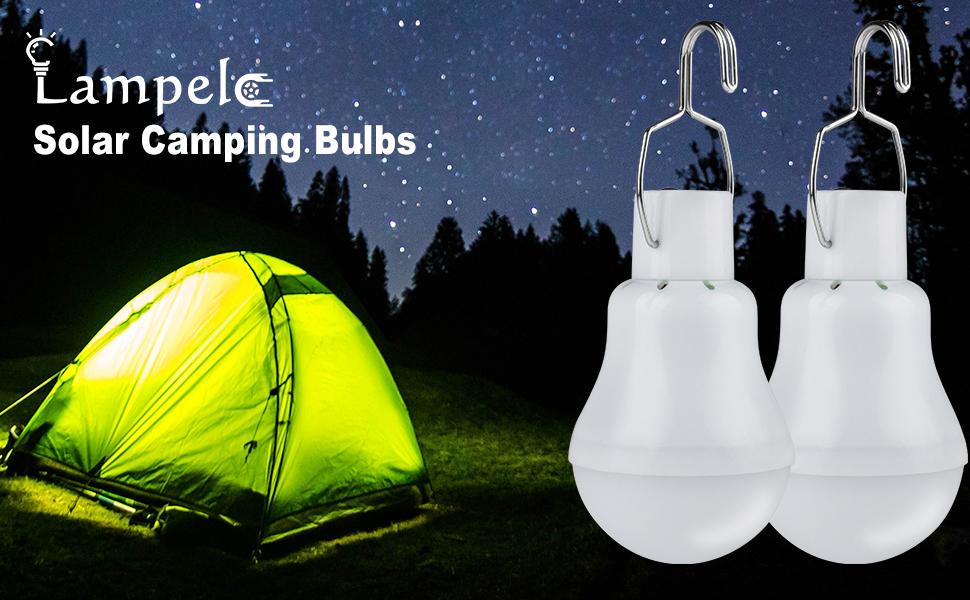 Sensor Solar Light Bulbs with Remote and Timer, Rechargeable Solar Powered LED Bulbs for Indoor