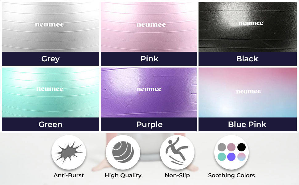 Ball Chair with Resistance Bands, Yoga Ball Office Chair wit