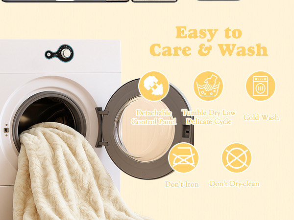 faux fur heated blanket