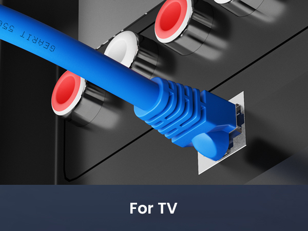cat6 ethernet cable for internet-connected tvs television